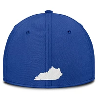Men's Nike Royal Kentucky Wildcats 2025 Dugout Coaches Rise Swoosh Performance Flex Hat