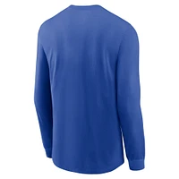 T-shirt Nike Royal Kentucky Wildcats 2025 Performance à manches longues pour homme