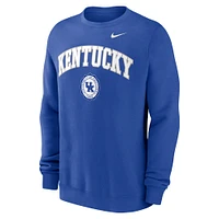 Men's Nike Royal Kentucky Wildcats Arched Seal Pullover Sweatshirt