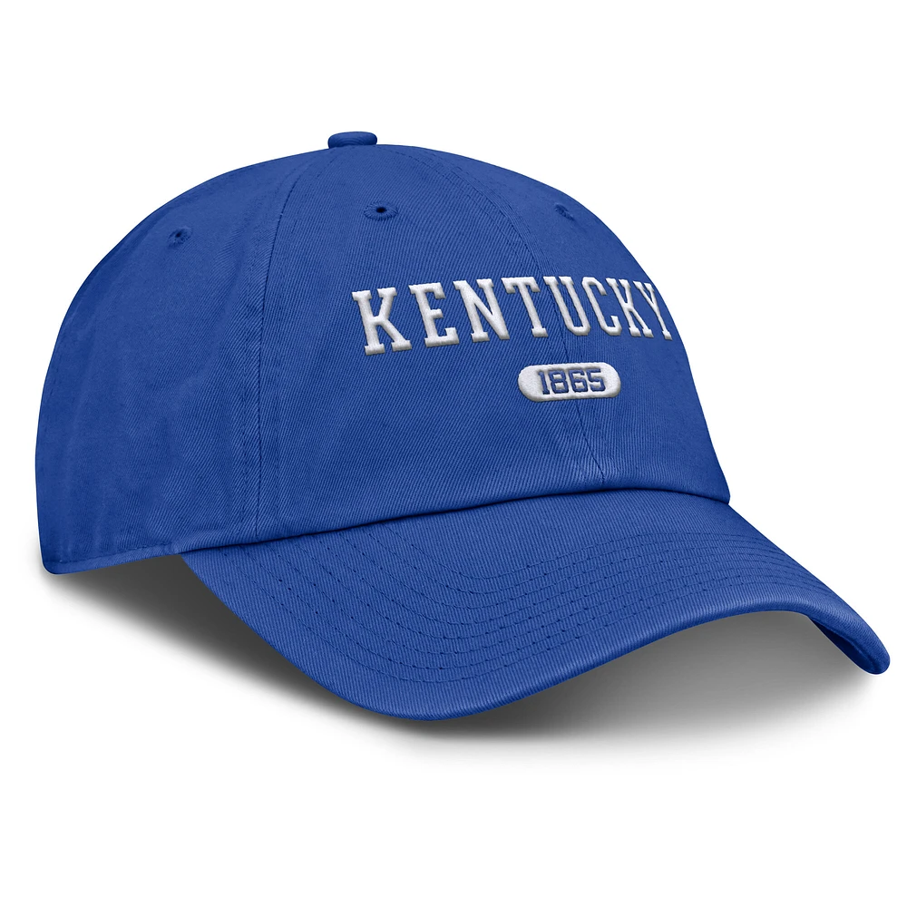 Casquette ajustable Nike Royal Kentucky Wildcats Club pour homme