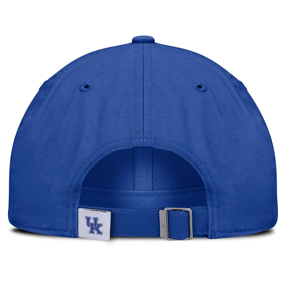 Casquette ajustable Nike Royal Kentucky Wildcats Club pour homme