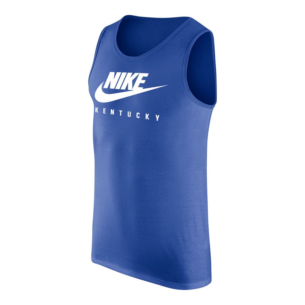 Men's Nike Royal Kentucky Wildcats Futura Performance Scoop Neck Tank Top