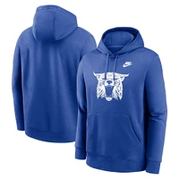 Men's Nike Royal Kentucky Wildcats Legacy Logo Club Fleece Pullover Hoodie