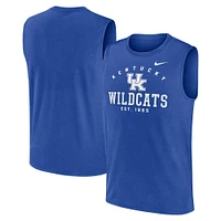 Men's Nike Royal Kentucky Wildcats Primetime Legend Lock Up Performance Muscle Tank Top