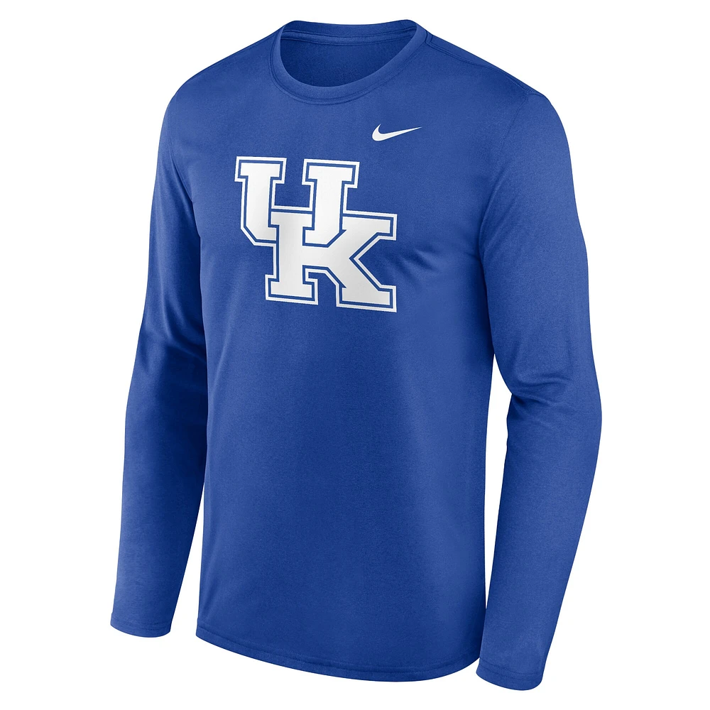 T-shirt à manches longues Nike Royal Kentucky Wildcats Primetime Primary Legend pour homme