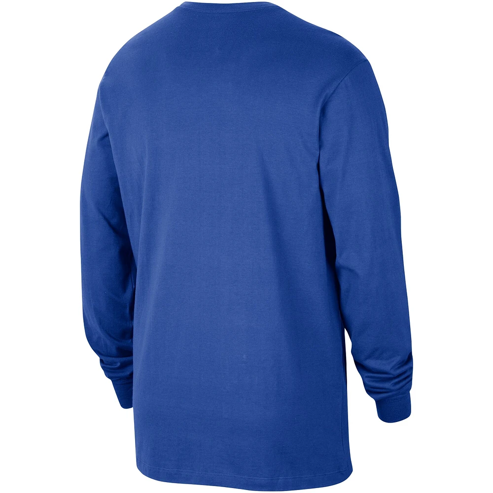 T-shirt à manches longues Nike Royal Kentucky Wildcats Slam Dunk pour homme