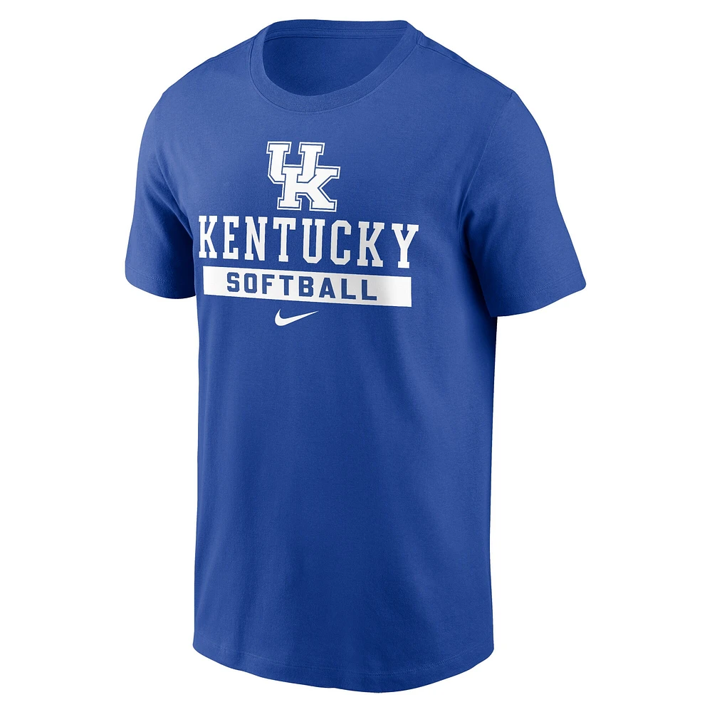 Men's Nike Royal Kentucky Wildcats Softball T-Shirt