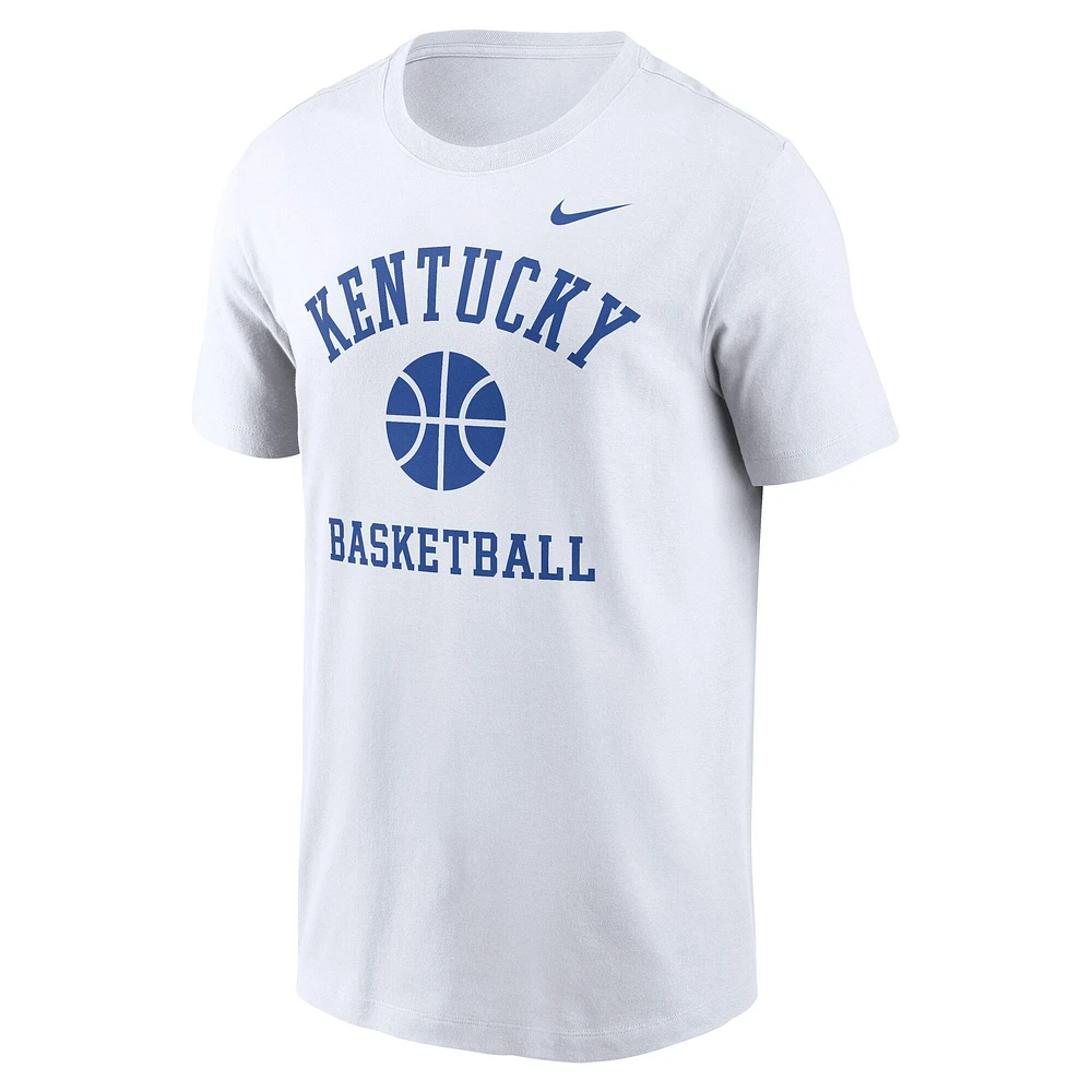 T-shirt de basket-ball Nike blanc Kentucky Wildcats pour homme