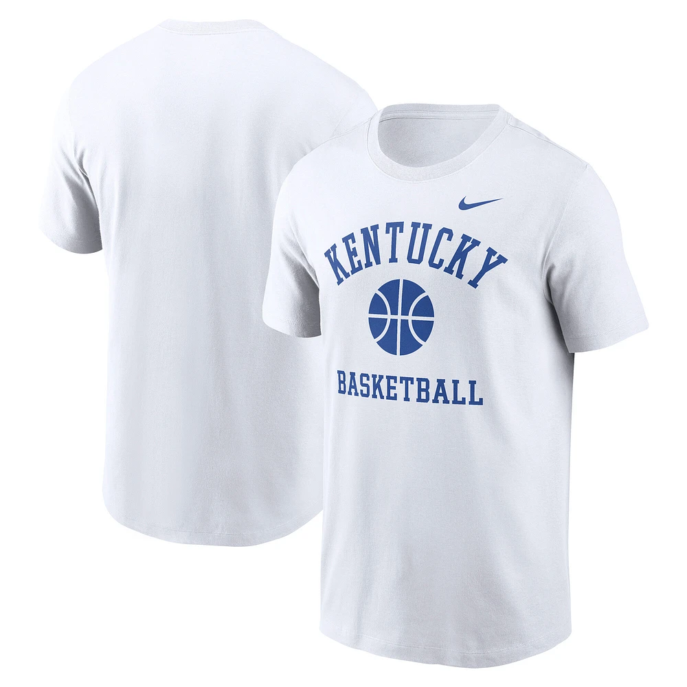 Men's Nike White Kentucky Wildcats Basketball Icon T-Shirt