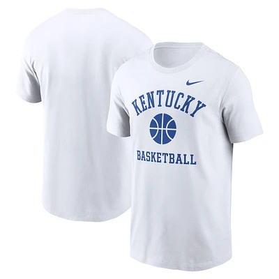 T-shirt de basket-ball Nike blanc Kentucky Wildcats pour homme