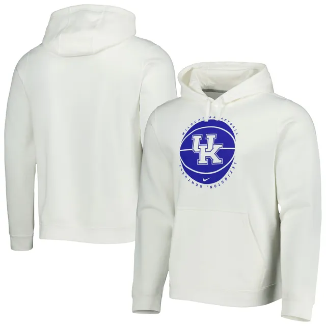 Nike Men's Kansas City Chiefs Sideline Club White Pullover Hoodie