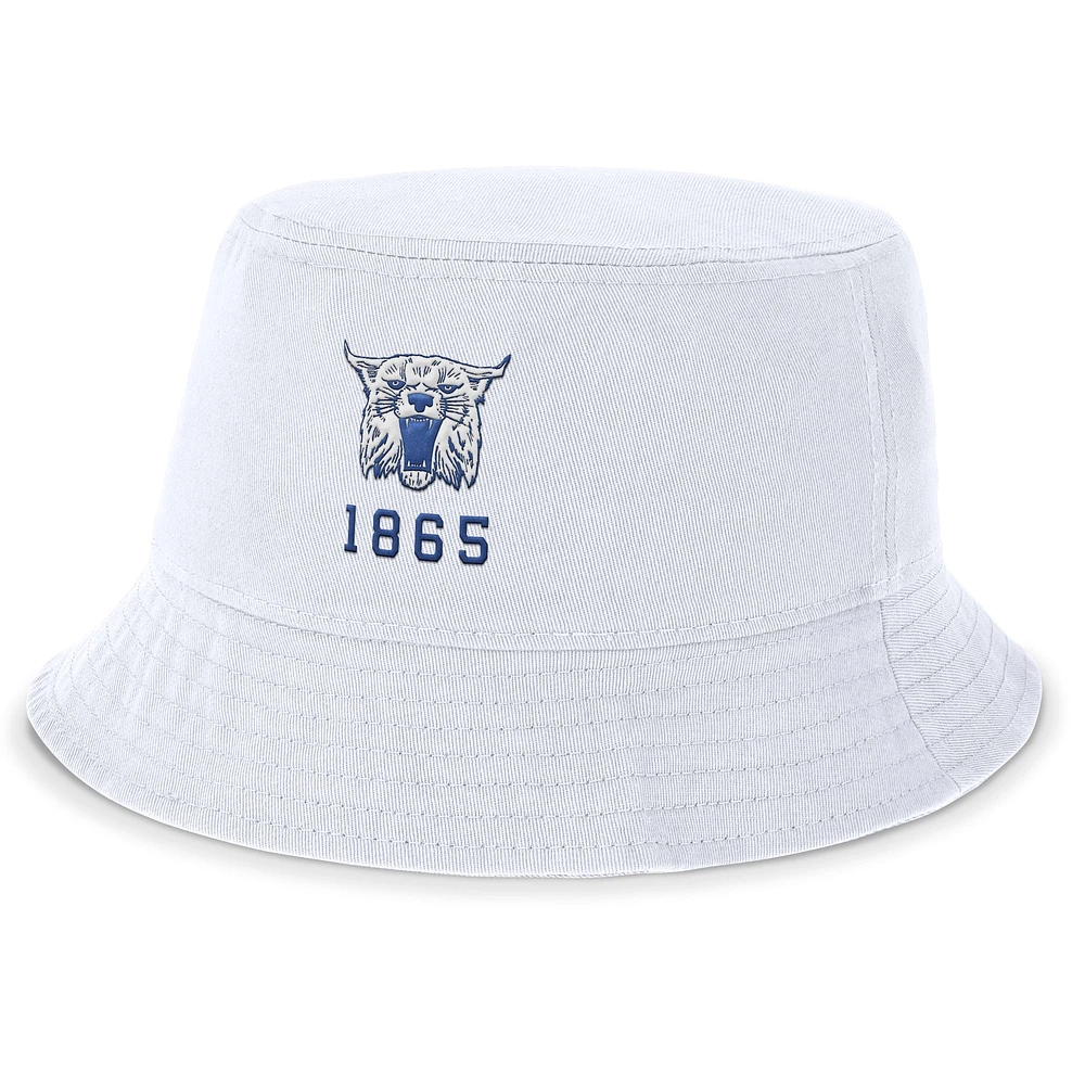 Chapeau bob Legacy Apex Nike pour hommes, blanc, Kentucky Wildcats