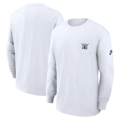 T-shirt à manches longues Nike blanc Kentucky Wildcats Legacy Max90 pour homme