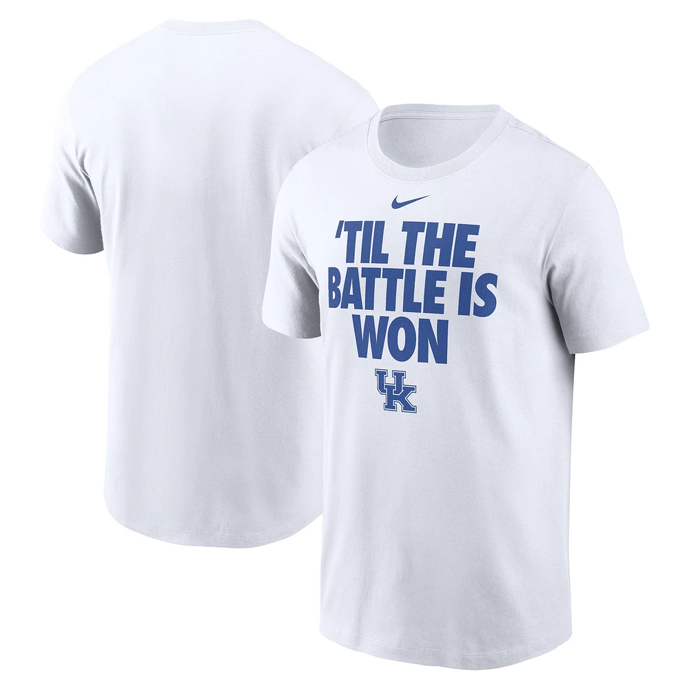 T-shirt Nike blanc Kentucky Wildcats Local Ultimate Chant pour homme