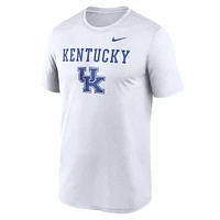 T-shirt Nike blanc Kentucky Wildcats Lockup Legend Performance pour homme