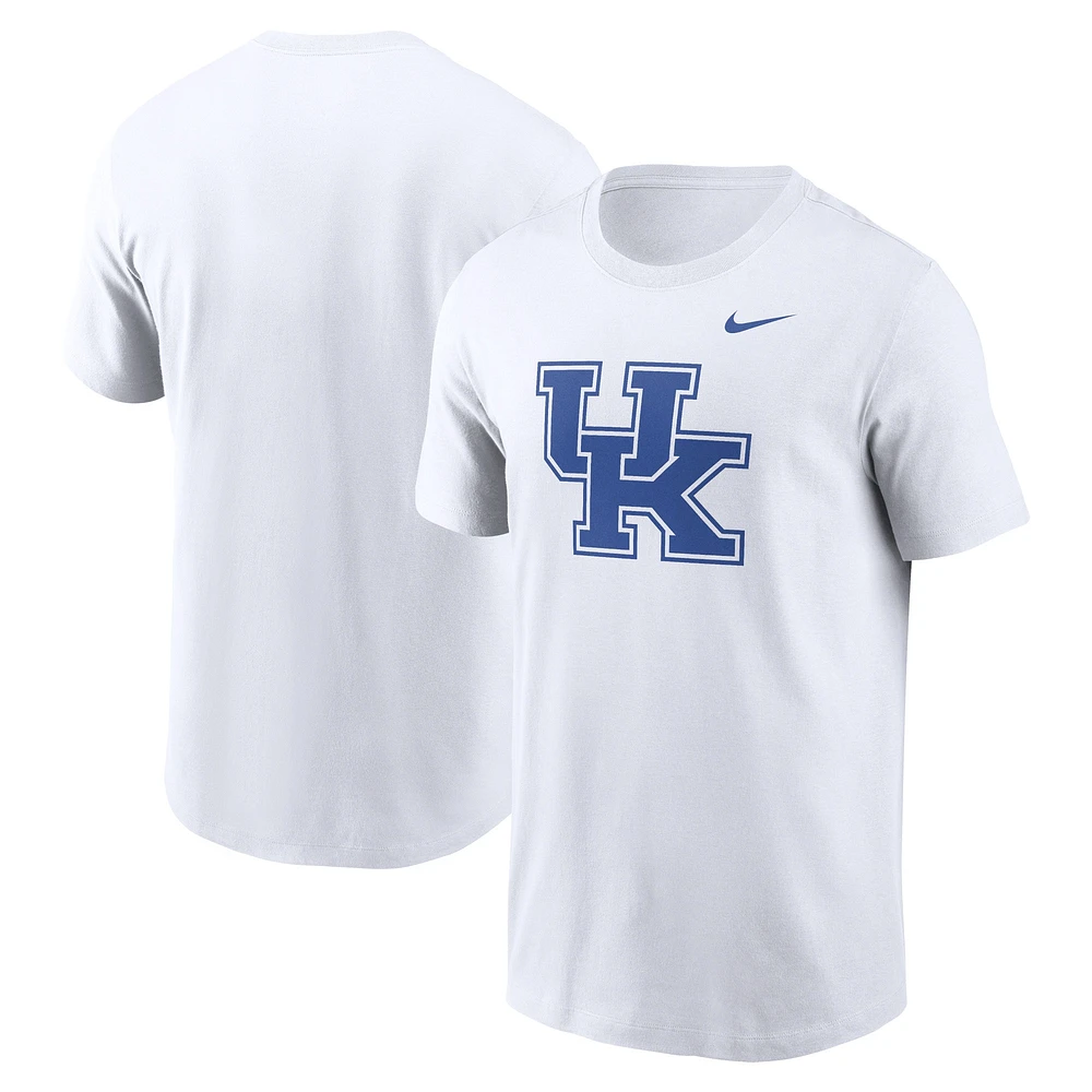 T-shirt Nike blanc avec logo Evergreen des Kentucky Wildcats pour homme