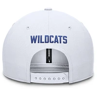 Casquette Nike blanche Kentucky Wildcats Primetime Pro Snapback pour homme