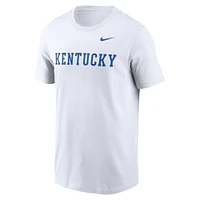 T-shirt Nike blanc Kentucky Wildcats Primetime Wordmark pour homme