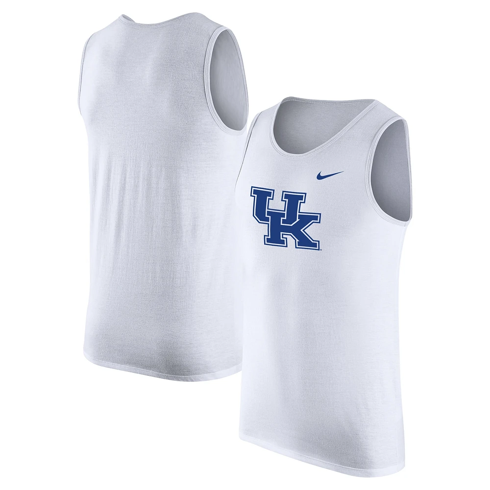 Débardeur Nike blanc Kentucky Wildcats pour homme