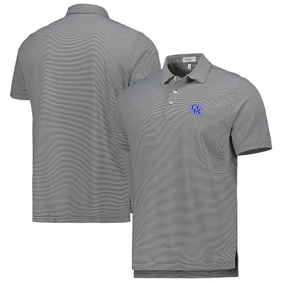 Polo en jersey rayé Performance Jubilee Kentucky Wildcats Peter Millar pour homme, noir