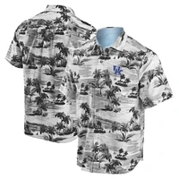 Men's Tommy Bahama  Black Kentucky Wildcats Tropical Horizons Button-Up Shirt