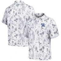 Men's Tommy Bahama Gray Kentucky Wildcats Sport Cabana Shores IslandZone Tri-Blend Polo