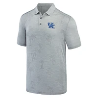 Men's Tommy Bahama Gray Kentucky Wildcats Sport Palm Coast Palmera IslandZone Polo