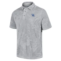 Polo Tommy Bahama gris pour homme Kentucky Wildcats Sport Santiago Paradise