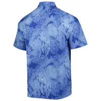 Chemise de camp boutonnée pour homme Tommy Bahama Royal Kentucky Wildcats Big & Tall Coast Luminescent Fronds IslandZone