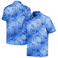 Chemise boutonnée Tommy Bahama pour hommes, bleu clair, Kentucky Wildcats Coast, Luminescent Fronds Camp