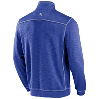 Men's Tommy Bahama Royal Kentucky Wildcats Tobago Bay Half-Zip Tri-Blend Top