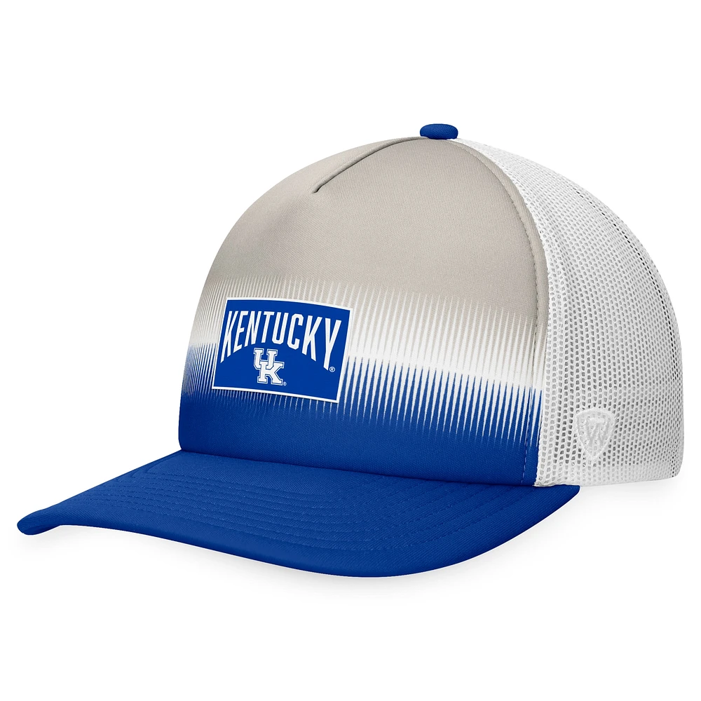 Casquette réglable Top of the World Kentucky Wildcats Daybreak en mousse pour homme