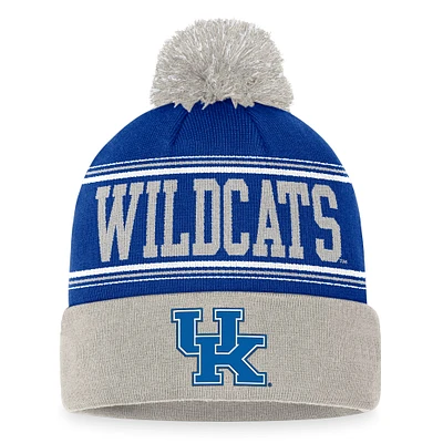 Men's Top of the World  Royal Kentucky Wildcats Draft Cuffed Knit Hat with Pom