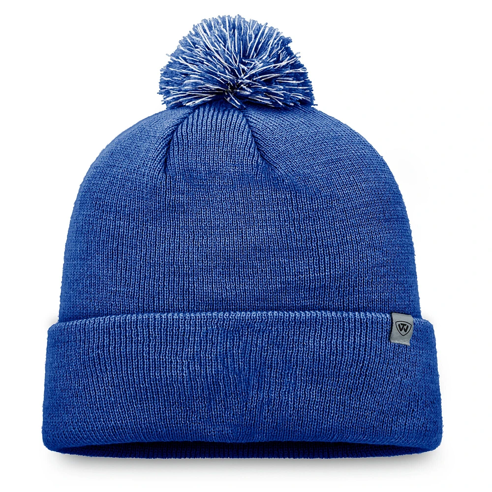 Bonnet en tricot à revers et pompon pour homme, motif Royal Kentucky Wildcats