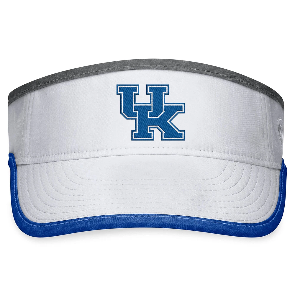 Visière ajustable pour homme Top of the World Kentucky Wildcats Daybreak Blanc