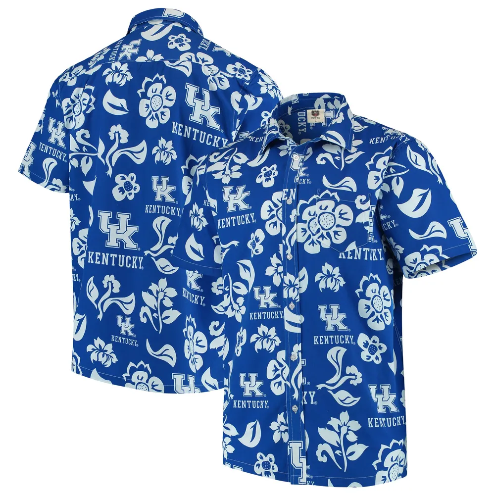 Men's Columbia PFG Royal Kentucky Wildcats Slack Tide Camp Button-Up Shirt