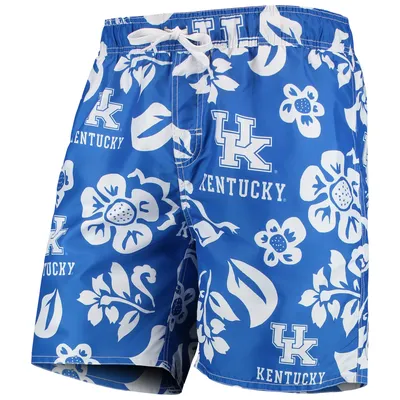 Kentucky Wildcats Wes & Willy Floral Volley Swim Trunks - Royal