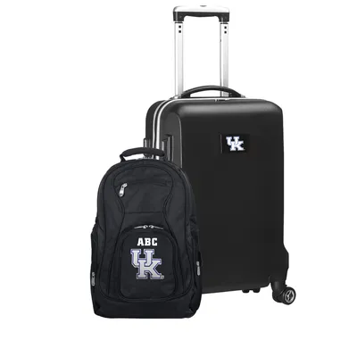 Kentucky Wildcats MOJO Personalized Deluxe 2-Piece Backpack & Carry-On Set - Black