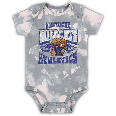 Body gris pour nouveau-né et bébé Kentucky Wildcats Lil Rocker Tie-Dye