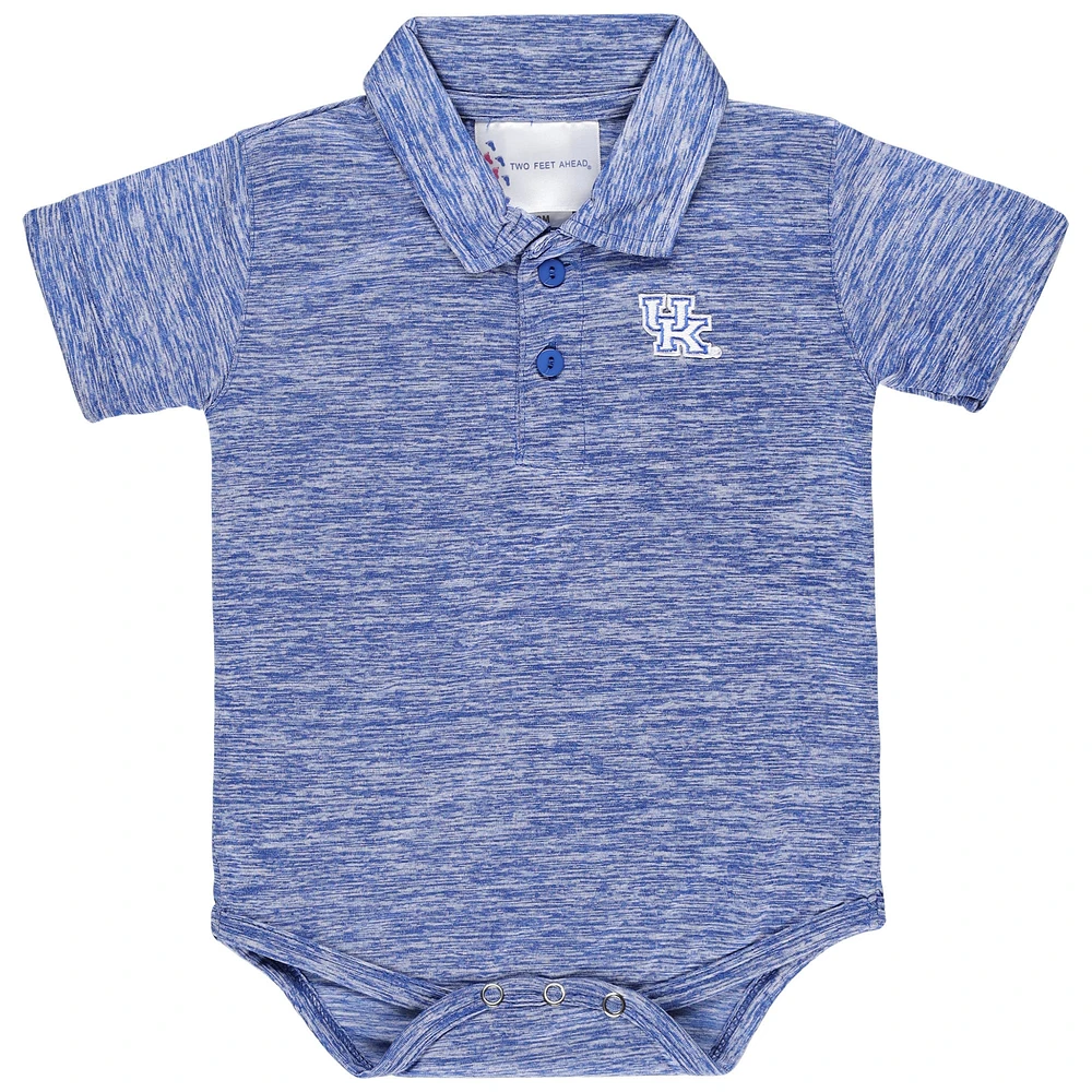 Newborn & Infant Two Feet Ahead Royal Kentucky Wildcats Space-Dye Golf Polo Bodysuit