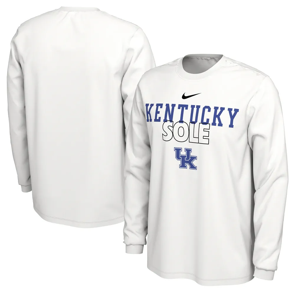 T-shirt à manches longues Nike Kentucky Wildcats 2023 On Court Bench blanc