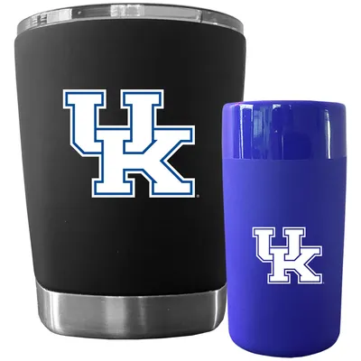 Kentucky Wildcats 12oz. Low Ball Tumbler and 2.5oz. Ceramic Shooter Set - Royal/Black