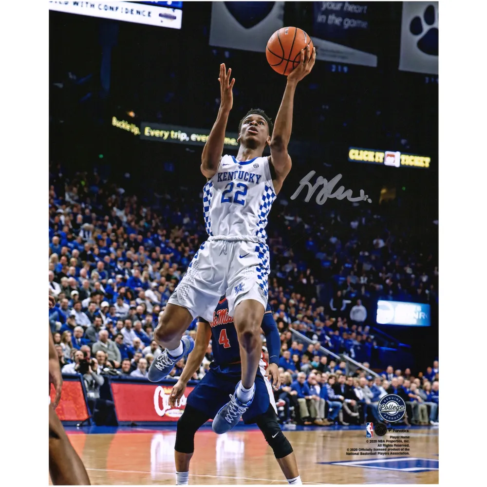 De'Aaron Fox Kentucky Wildcats Autographed White Panel Basketball