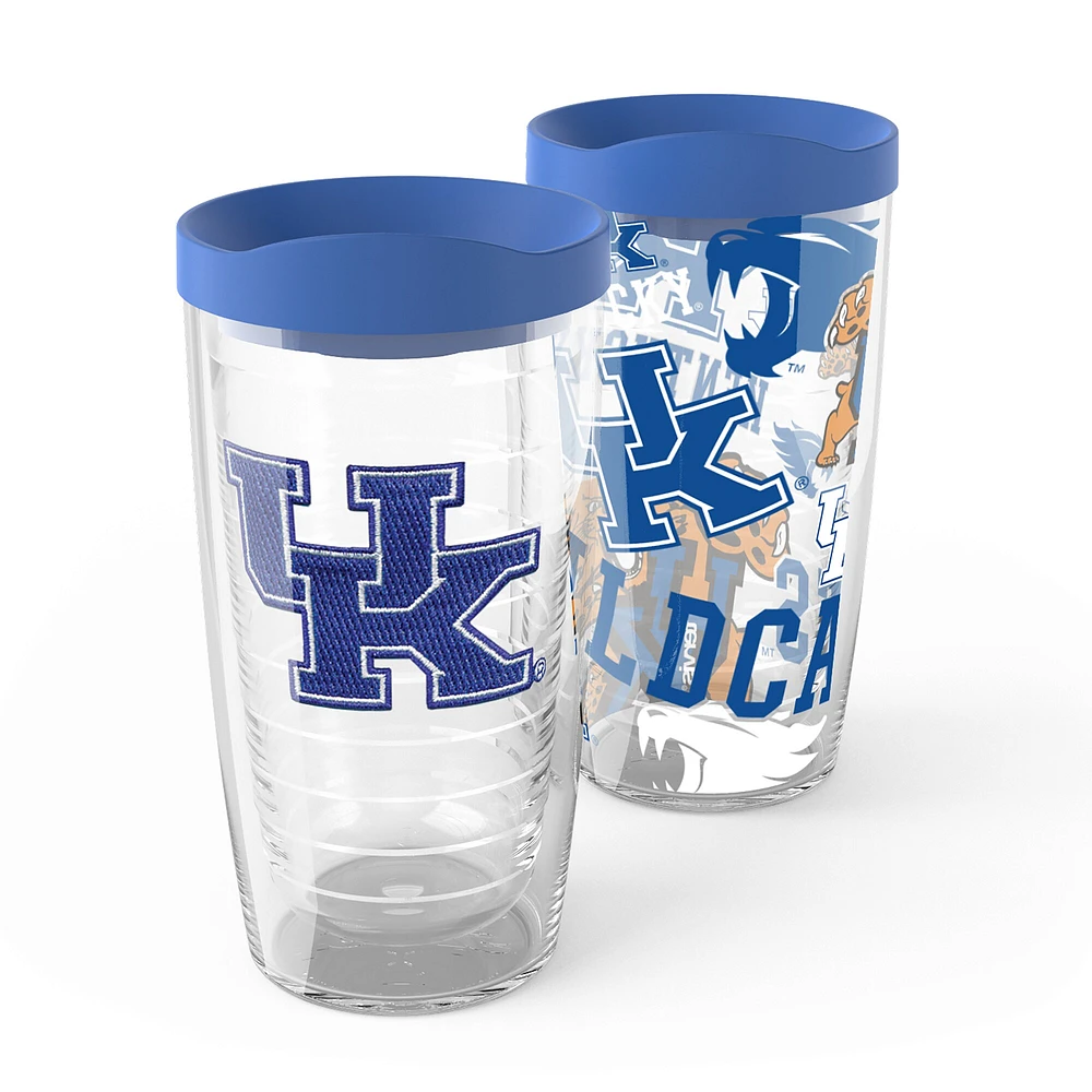 Tervis Kentucky Wildcats, paquet de 2, 16 oz. Ensemble de gobelets concurrents et emblèmes