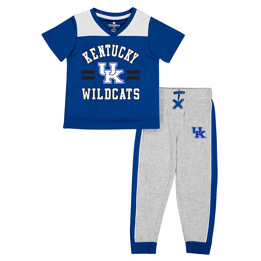 Ensemble maillot et pantalon Ka-Boot-It des Kentucky Wildcats Colosseum Royal/gris chiné pour tout-petit