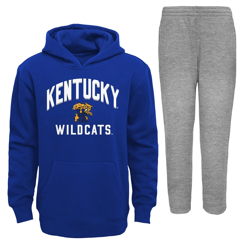 Ensemble avec sweat à capuche et pantalon en polaire Play-By-Play des Kentucky Wildcats, bleu roi/gris, pour tout-petit