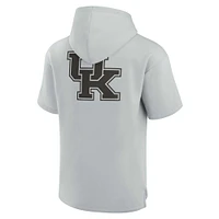 Unisex Fanatics Gray Kentucky Wildcats Elements Super Soft Fleece Short Sleeve Pullover Hoodie