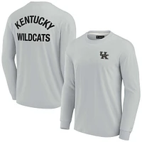 T-shirt unisexe Fanatics gris Kentucky Wildcats Elements super doux à manches longues