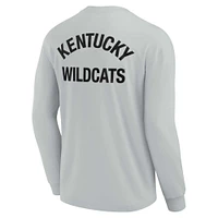 T-shirt unisexe Fanatics gris Kentucky Wildcats Elements super doux à manches longues