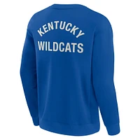 Unisex Fanatics Royal Kentucky Wildcats Super Soft Pullover Crew Sweatshirt